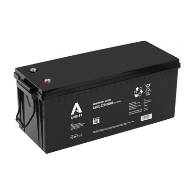 Аккумулятор AZBIST Super GEL ASGEL-122500M8, Black Case, 12V 250.0Ah ( 522 x 269 x 219) Q1 18068 фото