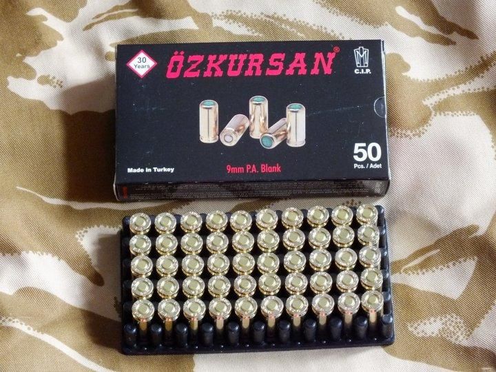 Холості набоі Ozkursan 9мм пистолетный (50 шт) SAG Ozkursan фото