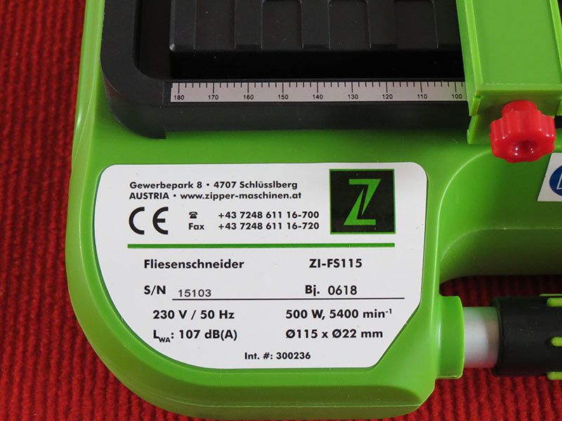 Плиткорезный станок Zipper ZI-FS115 ZI-FS115 фото