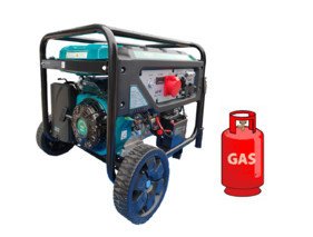 Генератор ГАЗ/бензиновий INVO H6250DТ-G 5.0/5.5 кВт, трифазний, з електрозапуском DD0004646 фото