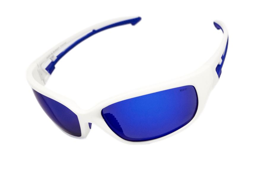 Захисні окуляри з поляризацією BluWater Seaside White Polarized (G-Tech™ blue), дзеркальні сині BW-SEASW-GTB2 фото