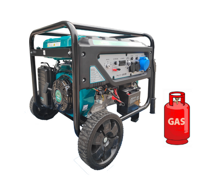 Генератор ГАЗ/бензиновий INVO H9000D-G 7.2/7.7 кВт з електрозапуском DD0004647 фото