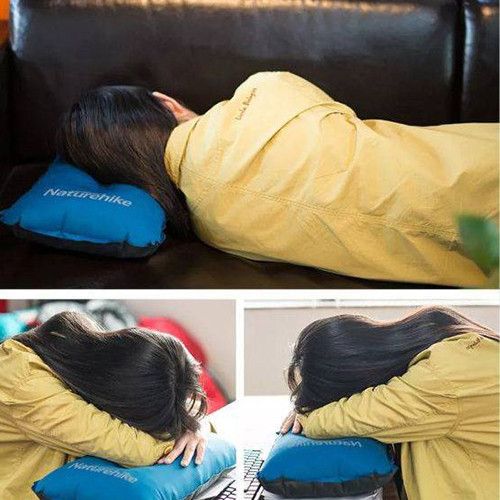 Самонадувающаяся подушка Naturehike Sponge automatic Inflatable Pillow NH17A001-L Yellow 6927595777404 фото
