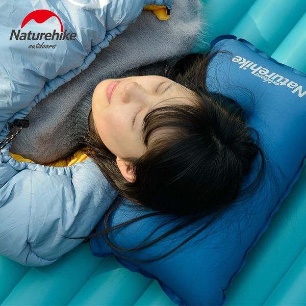 Самонадувающаяся подушка Naturehike Sponge automatic Inflatable Pillow NH17A001-L Yellow 6927595777404 фото