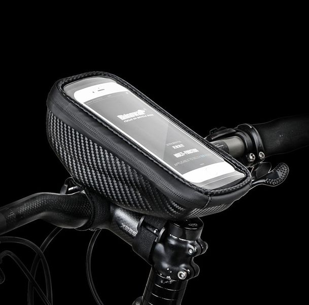 Велосумка на кермо Rhinowalk Bike Phone 6.5 E001 Black RW164 фото
