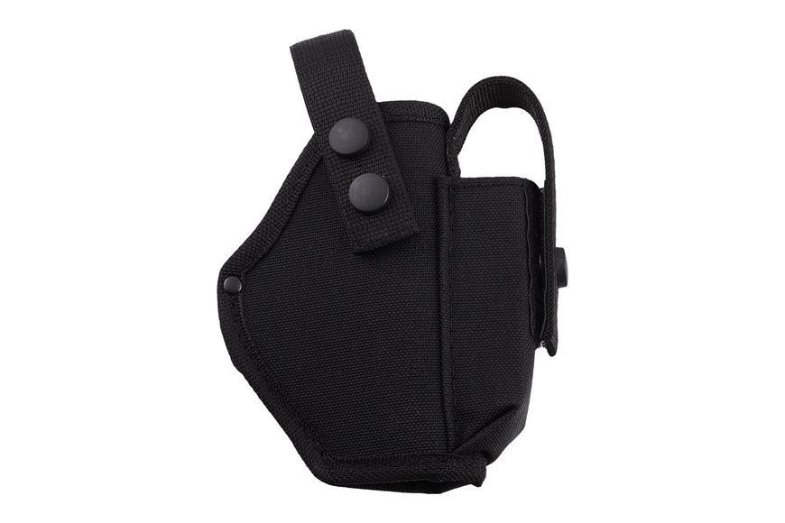 Кобура ПМ поясна з чохлом, подсумком, під магазин (cordura 1000d, чорна) ' 2964330231 фото