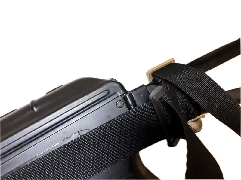 Ремень оружейный трехточечный тактический трехточка для АК автомата,ружья, оружия ,цвет чёрный SAG 1925265097 фото