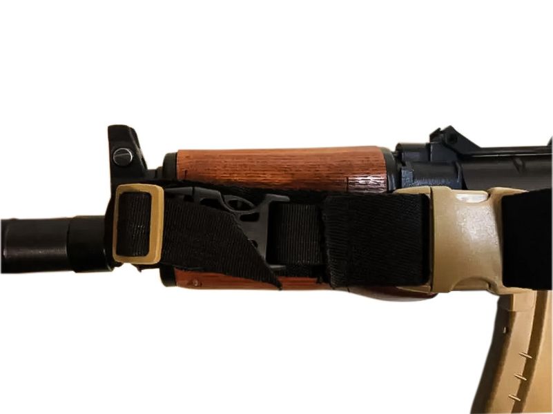 Ремень оружейный трехточечный тактический трехточка для АК автомата,ружья, оружия ,цвет чёрный SAG 1925265097 фото