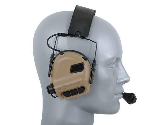 M32 радифіковані активні навушники для захисту слуху - тан [EARMOR] 100506 фото