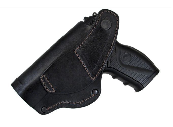 Кобура Crosman C11 поясна + прихованого внутрішньобрючного носіння формована з кліпсою (шкіра, чорна) ' 2964330246 фото