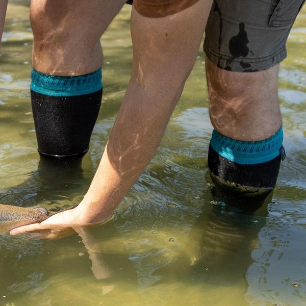 Шкарпетки водонепроникні Dexshell Wading Green, p-p L, чорні DS630WL фото