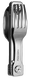 Набір столових приборів Roxon C1 3 in1 (ложка, виделка, ніж), сірий C1 фото 1