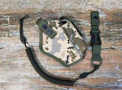 Кобура для G 17 Glock 17 Глок поясная с чехлом подсумком для магазина + шнур тренчик Пиксель ' 2964331070 фото