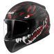 Мотошолом LS2 FF353 Rapid 2 Kaiju Matt Black Red White 2536276424 фото