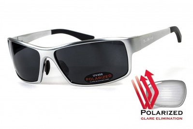Очки поляризационные BluWater Alumination-1 Silver Polarized (gray) серые 4АЛЮМ1-С20П фото