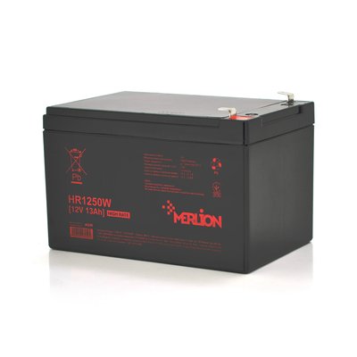 Акумуляторна батарея MERLION HR1250W, 12 V 13 Ah Black ( 152 х 99 х 95 (100) ), Q6 13949 фото