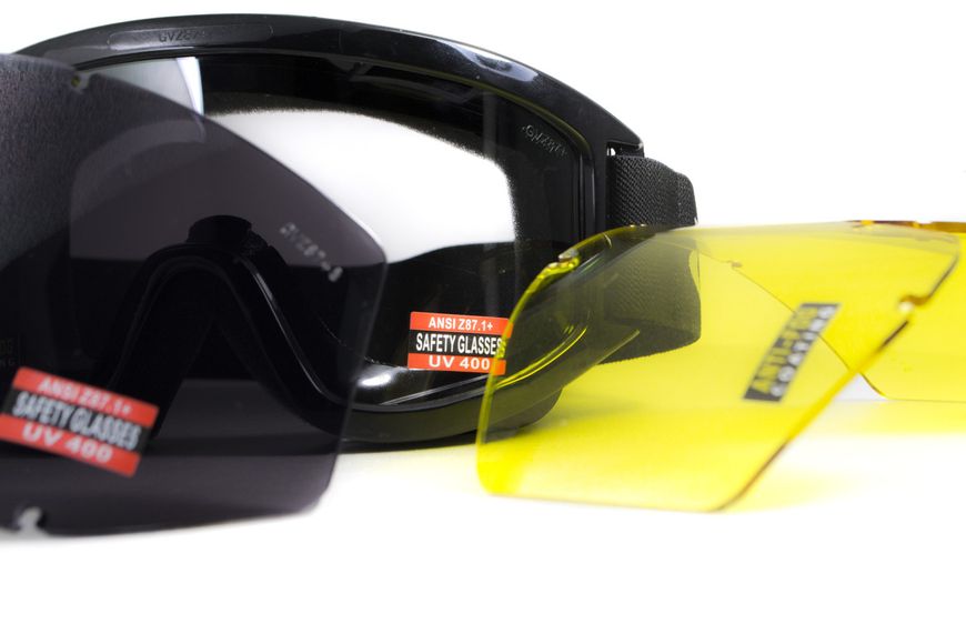 Защитные очки Global Vision Wind-Shield 3 lens KIT Anti-Fog, три сменных линзы GV-WIND3-KIT1 фото
