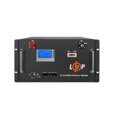 Аккумулятор LP LiFePO4 48V (51,2V) - 230 Ah (11776Wh) (Smart BMS 200A) с LCD RM 20331 фото